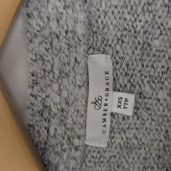 CAMBER & GRACE GREY CARDIGAN SIZE XX SMALL - Picture 4 of 5